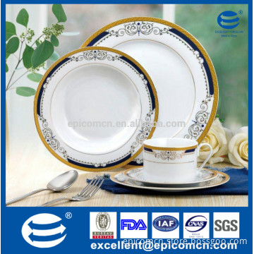manufactures of dishes for restaurant/ ceramic royal china dishes/porcelain tea set/8" soup plate/10.5" flat platter